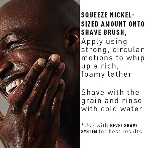 Bevel Shave System setup pairing razor, brush, oil, and cream for a complete routine.