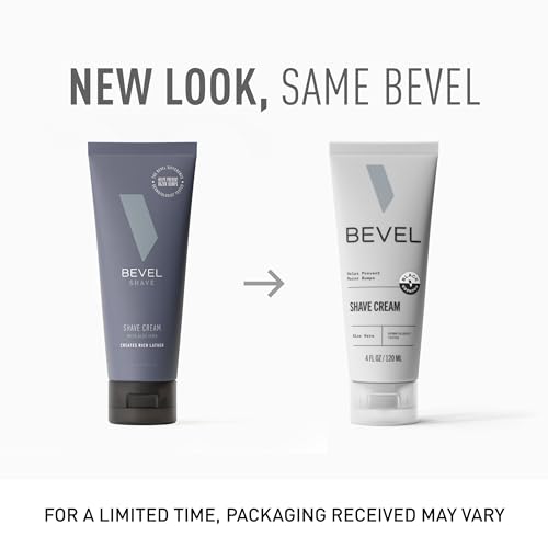 Bevel Shaving Cream texture with shea butter supports nourishing skin.