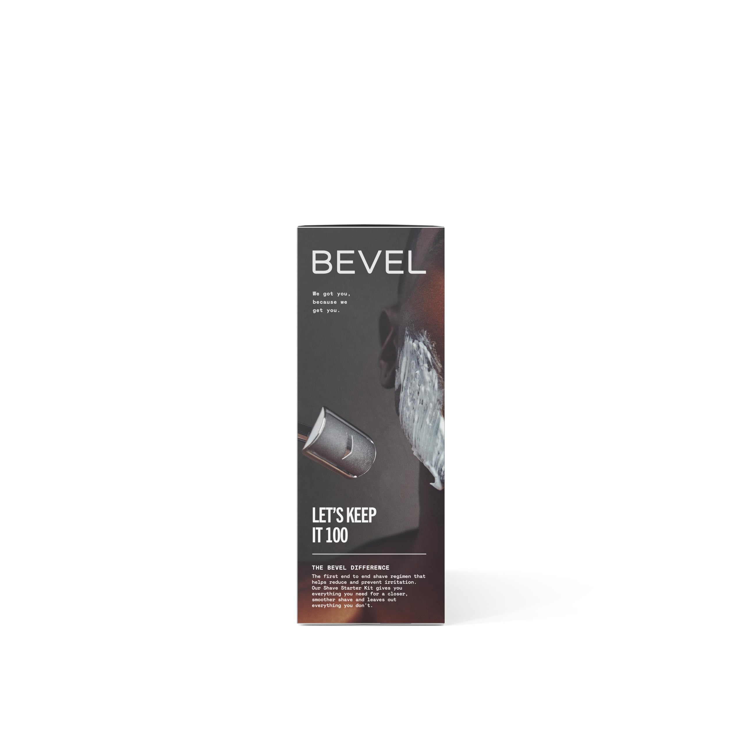 Bevel complete shaving system highlights all included components.