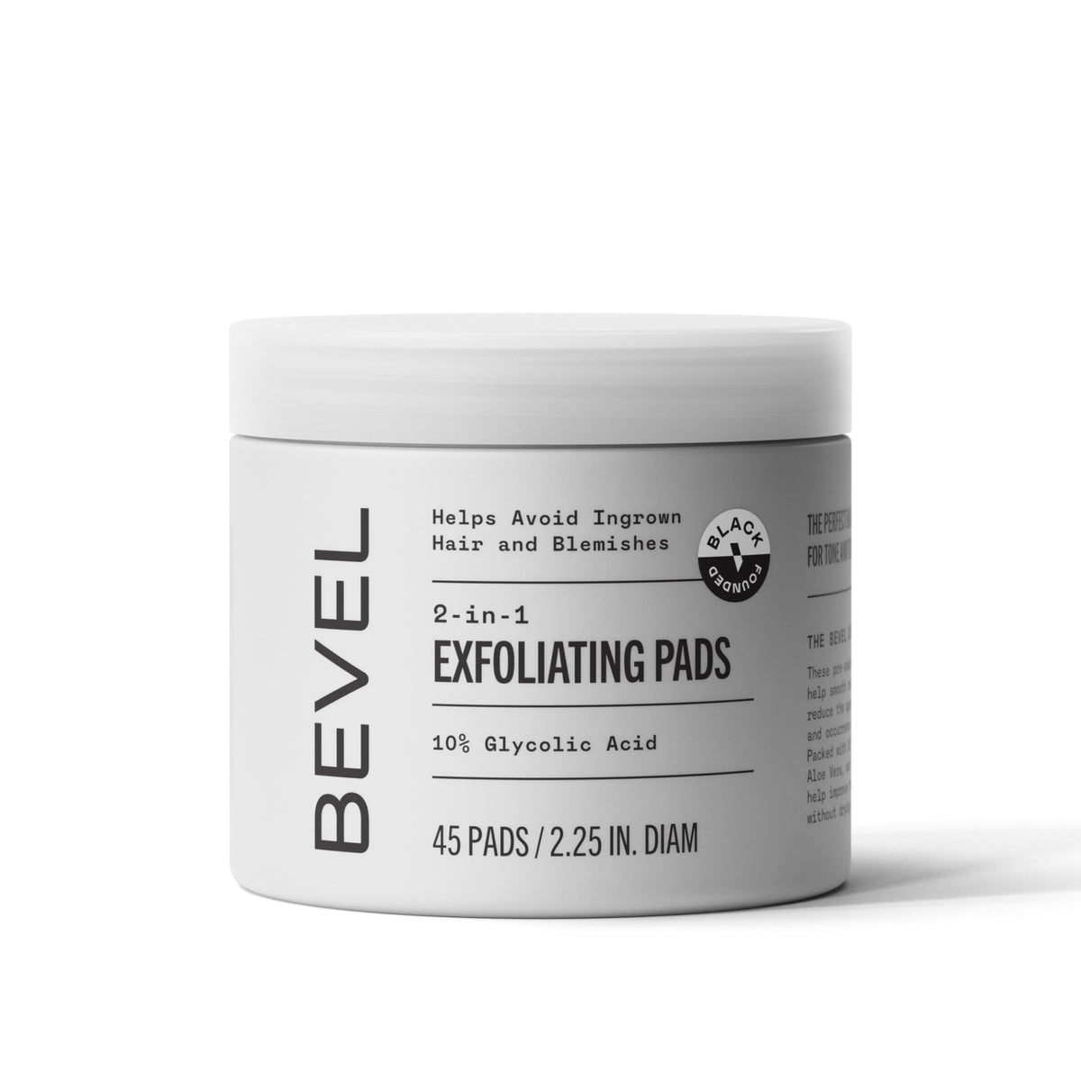 Bevel Toner Pads exfoliantes 10% para eliminar células muertas y suavizar poros