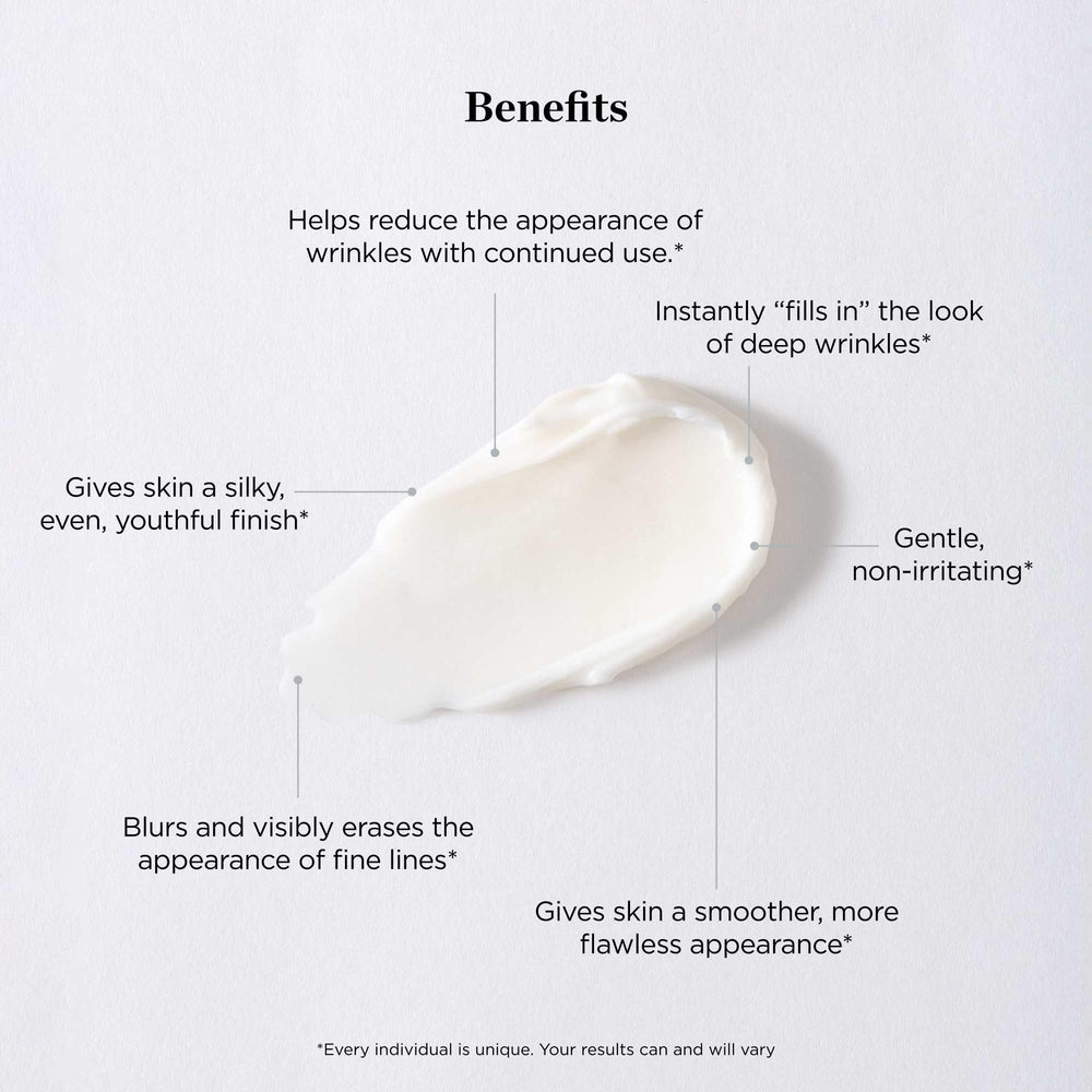 Beverly Hills MD Deep Wrinkle Filler on finger demonstrates quick blend into skin