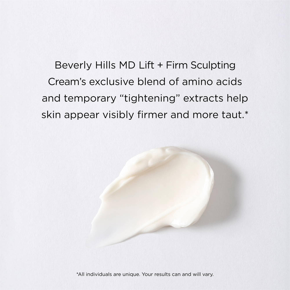 Cream applied to face for a smoother look