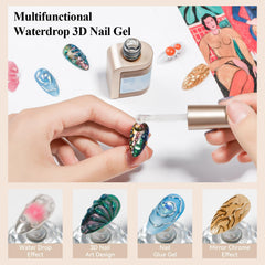 Bevimee 3D gel for carving lines and simple flowers in DIY nails