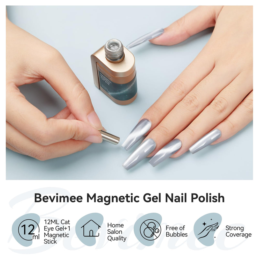 Bevimee Esmalte gel Cat Eye holográfico para uñas creativas