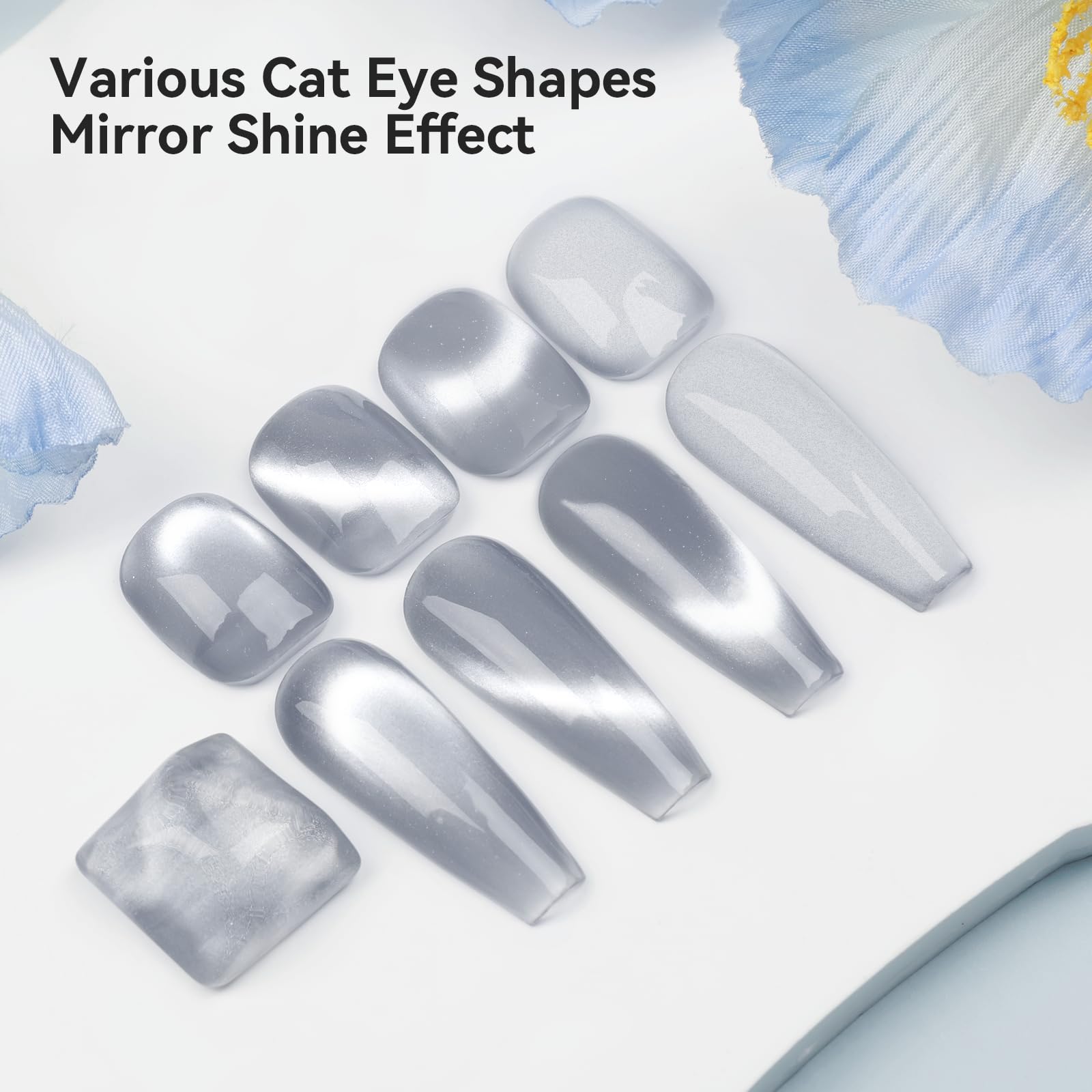 Bevimee Esmalte gel Cat Eye Luz de Luna brillo duradero para manicura