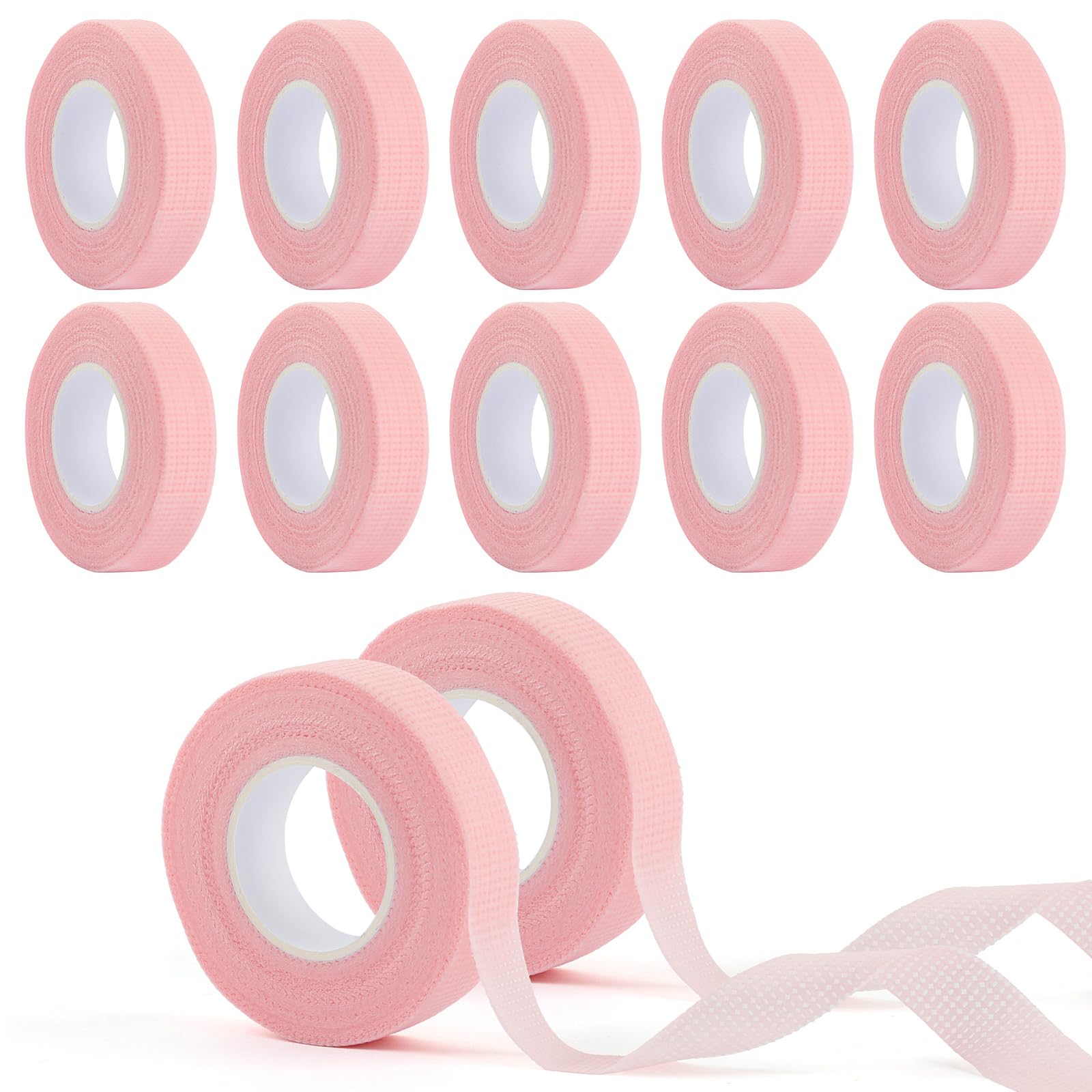 BEVTEE lash tape pink roll for gentle adhesion during eyelash extensions.