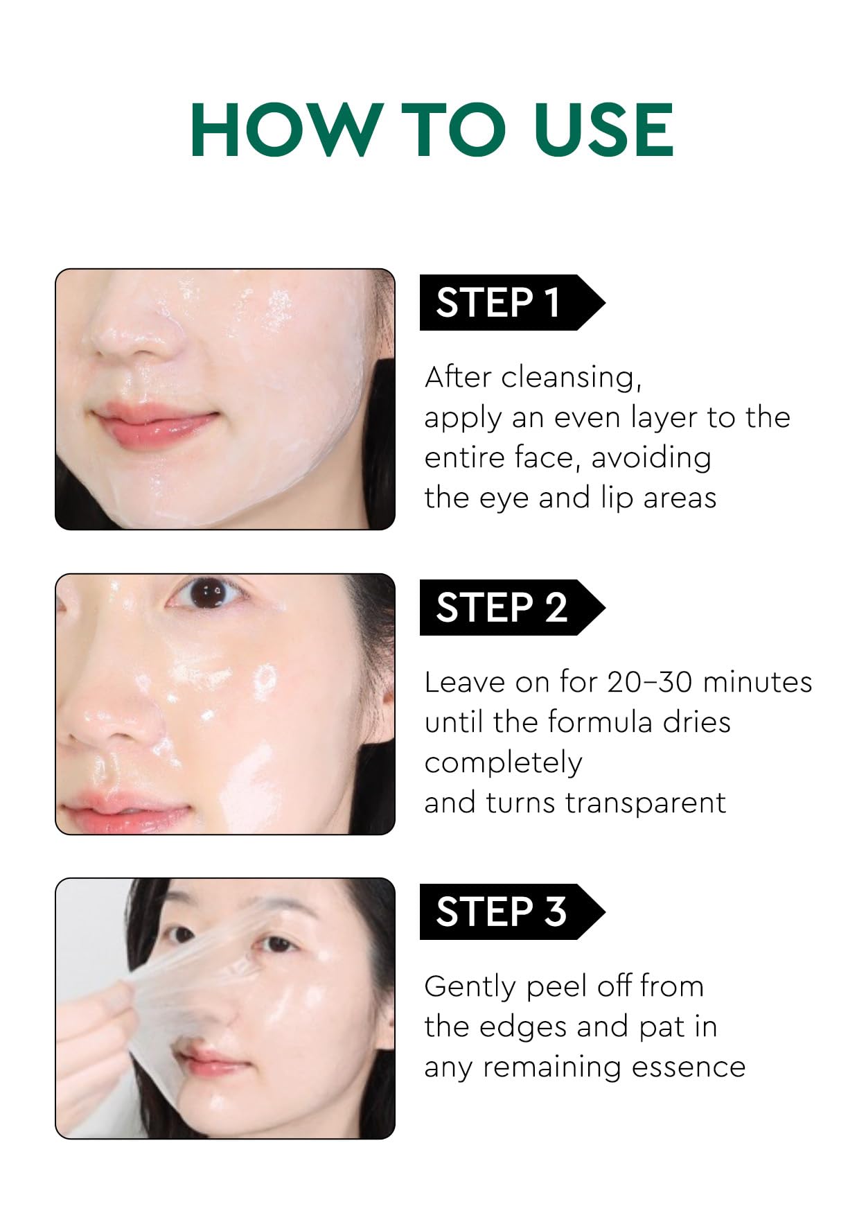 BE+WANTS mascarilla marina en gel que se despegue fácilmente para rutina de spa.