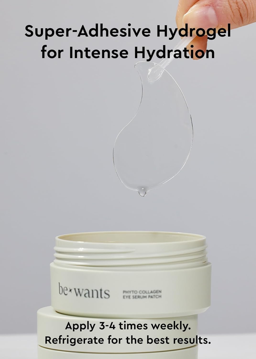 BE+WANTS parches ojos-hidrogel adhesión firme aseguran contacto estable