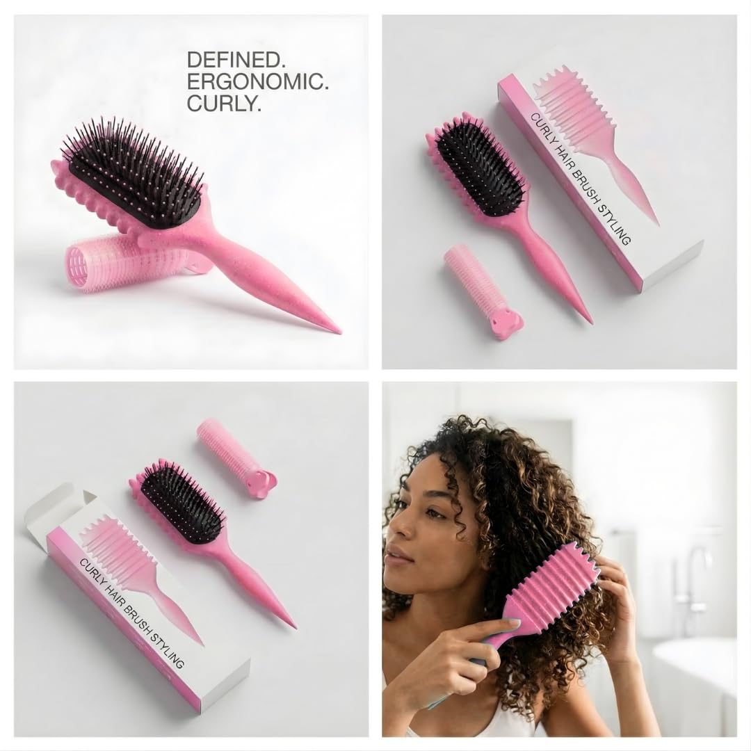 Bewelio brush delivers frizz control and defined curls with a single tool