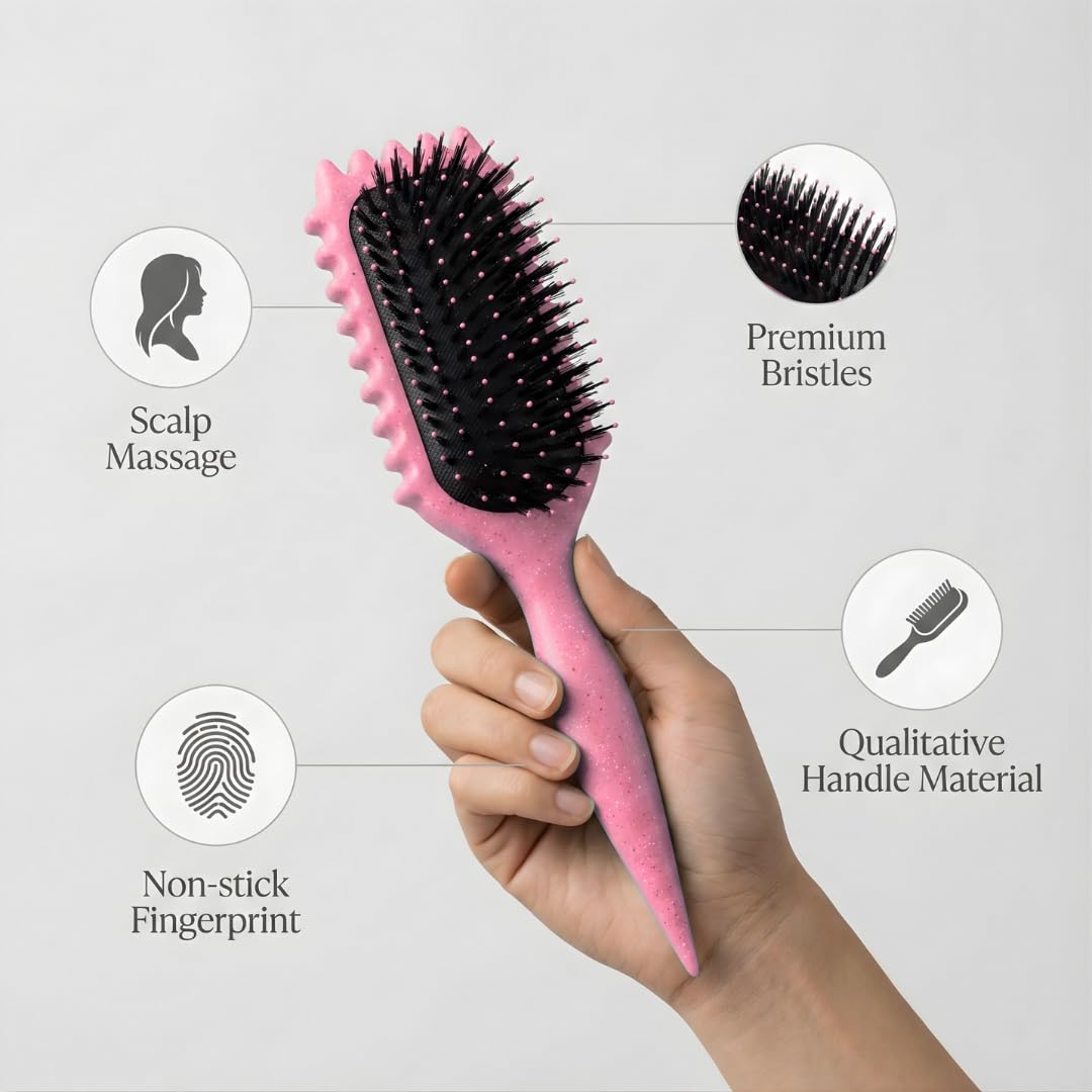 Bewelio hair clip included to secure sections during styling