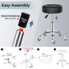 BEWISHOME PU leather seat is durable and easy to clean