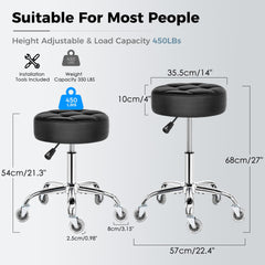 BEWISHOME stool height adjustment for ergonomic setup and comfort