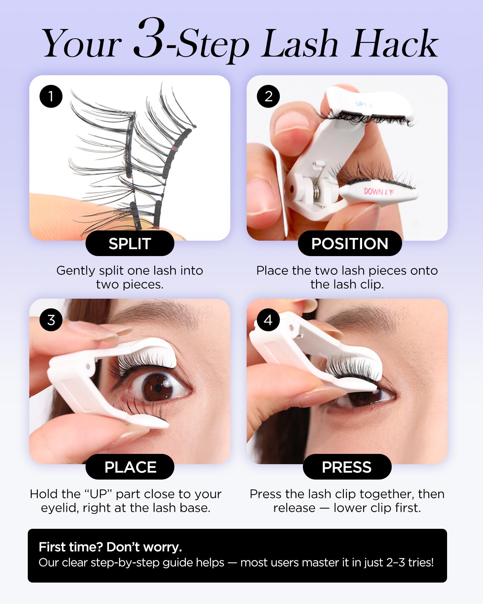 BEYELIAN compact lash kit fits in makeup bag for travel