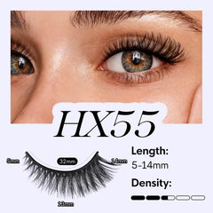 Closeup of BEYELIAN HX55 lash band for natural definition