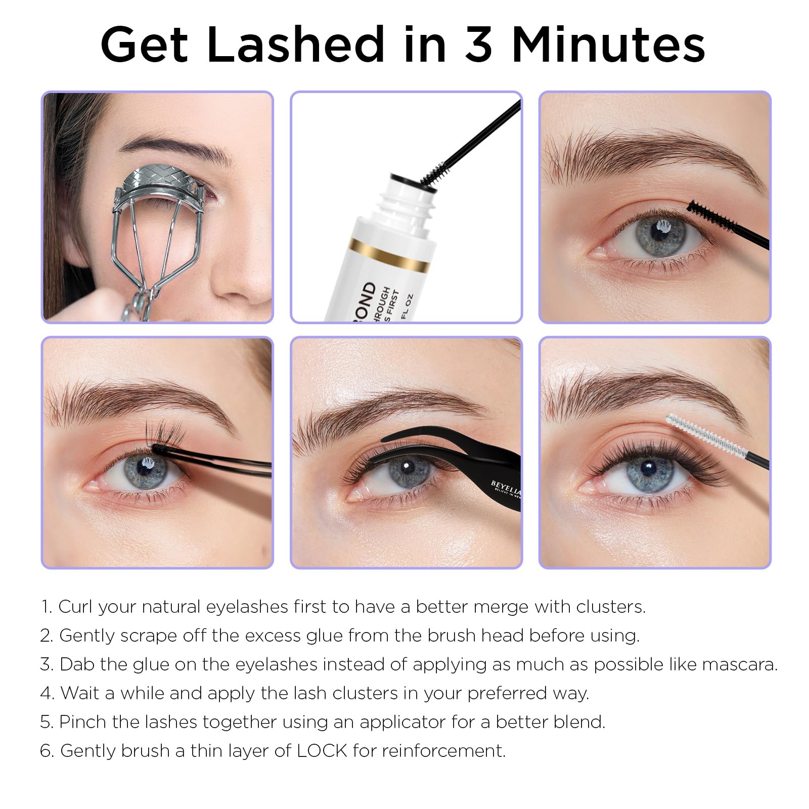 BEYELIAN Lash Bond and Seal brush-tip for precise application