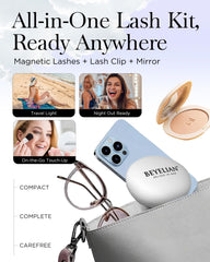 BEYELIAN magnetic lashes shown along the lash line for secure look