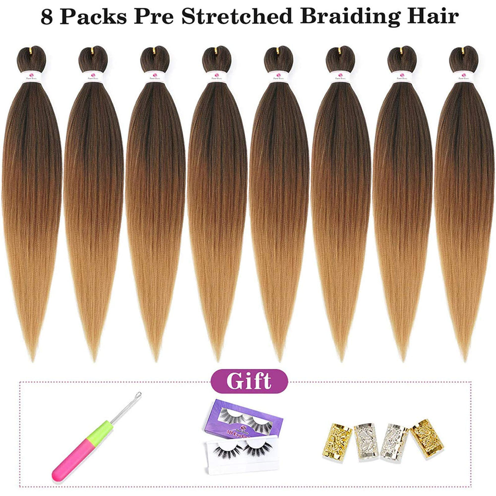 Beyond Beauty pre-stretched braiding hair 26-inch length ready for fast install