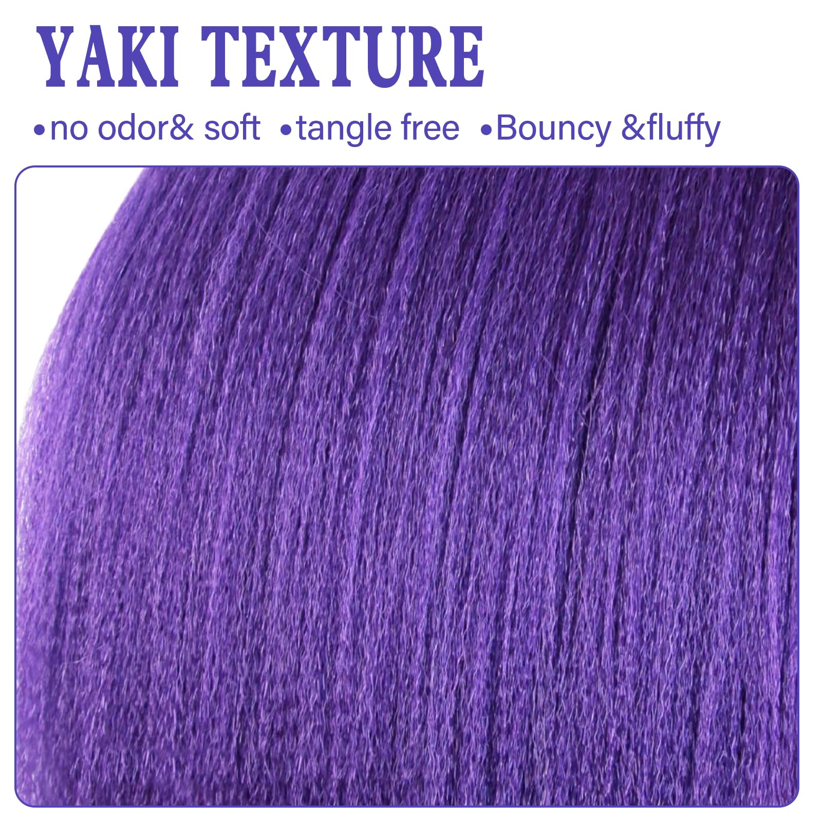 Beyond Beauty yaki texture purple braiding creates natural-looking twists.