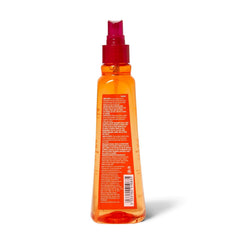 Beyond The Zone Turn Up The Heat Protection Spray label closeup highlights sulfate, paraben and gluten free formula.