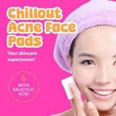 BeYoutiful ChillOut: etiqueta del paño en primer plano para piel sensible