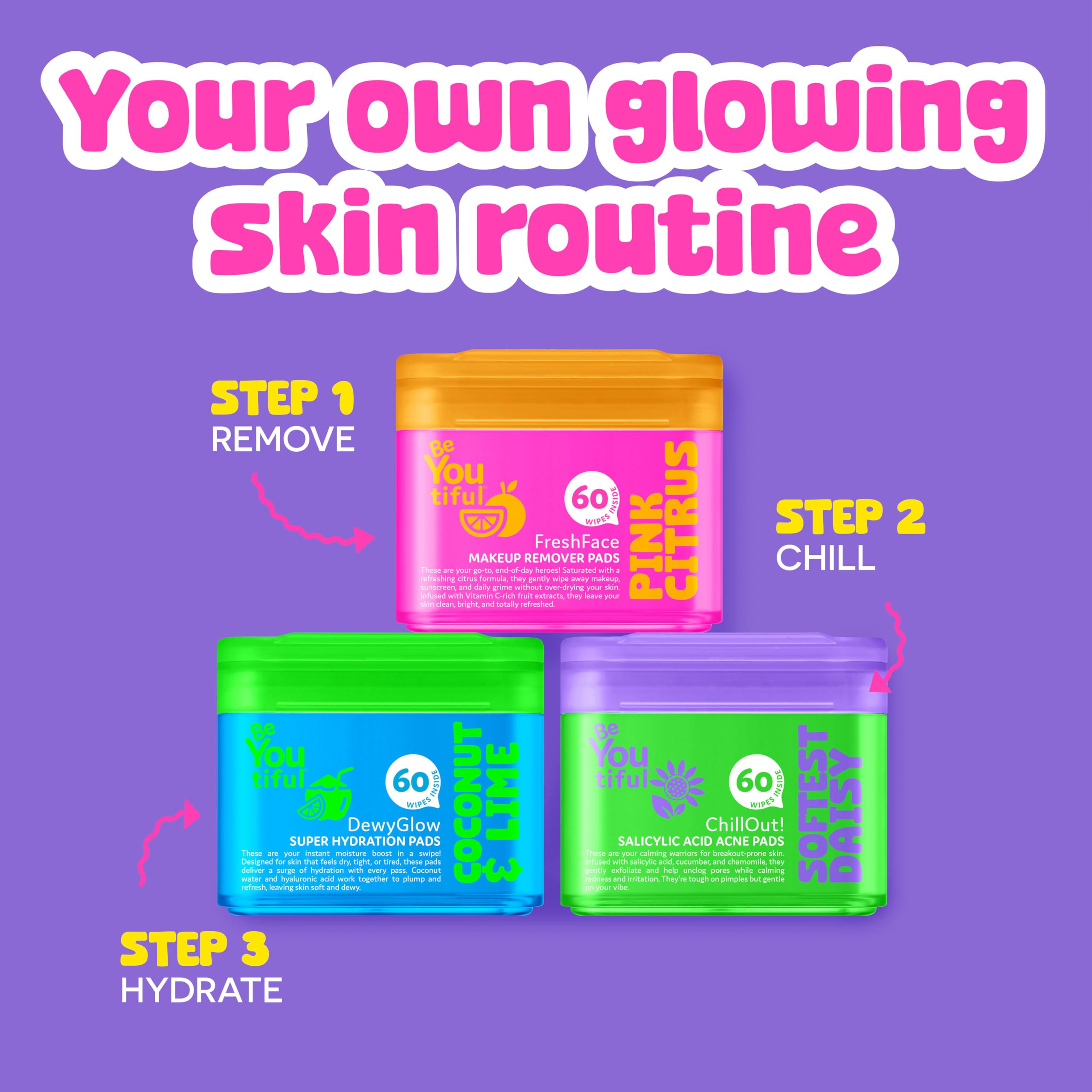 Aplicación suave en rostro para brillo natural.