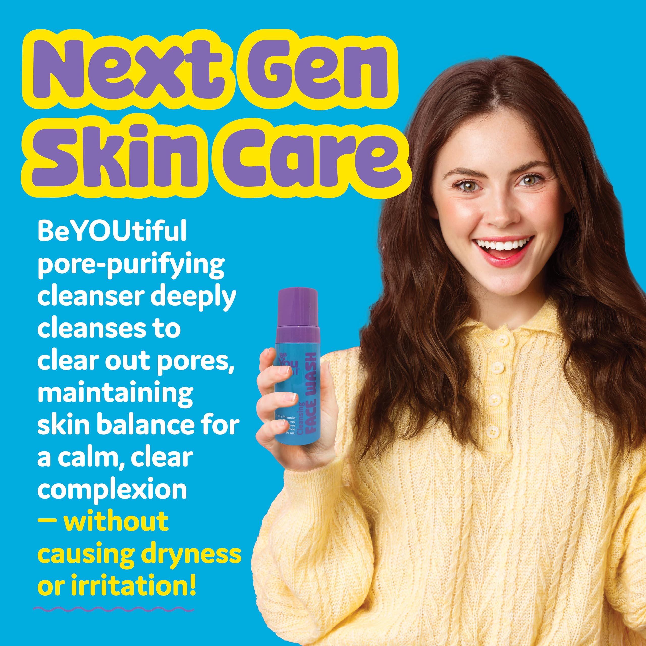 Vegan sulfate-free BeYoutiful formula on label reminder