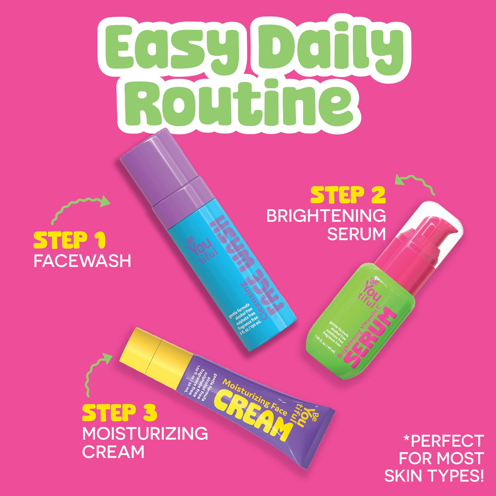 BeYOUtiful Vitamin C Serum application directions for simple routine.