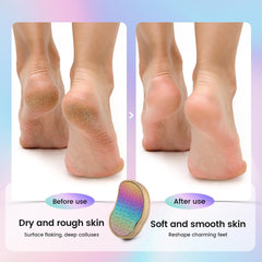 BEZOX bamboo handle pedicure file in hand for comfortable grip