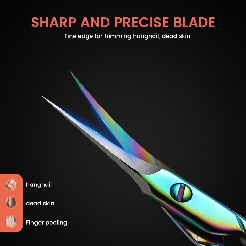 BEZOX curved cuticle scissors easy-clean surface supports hygienic use