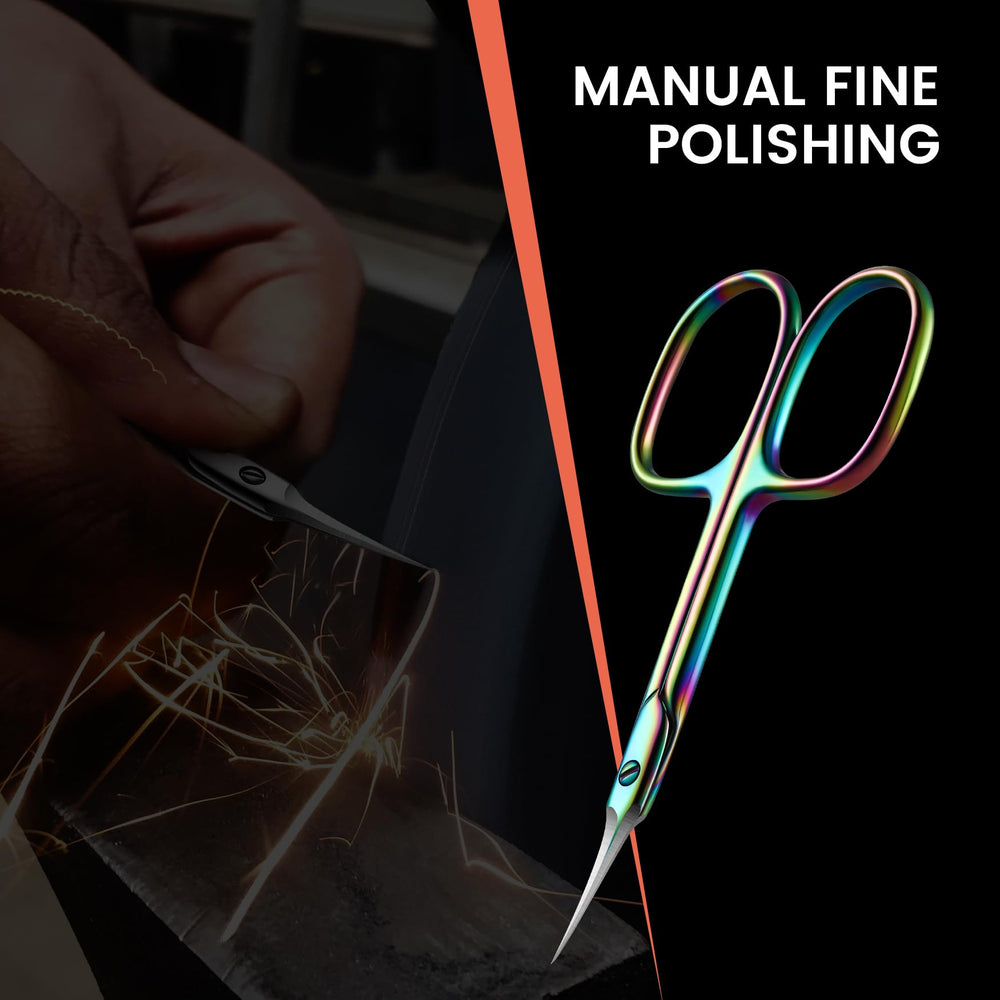BEZOX curved cuticle scissors professional nail art tool for detailed work
