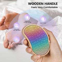 BEZOX foot file used on wet feet for gentle exfoliation