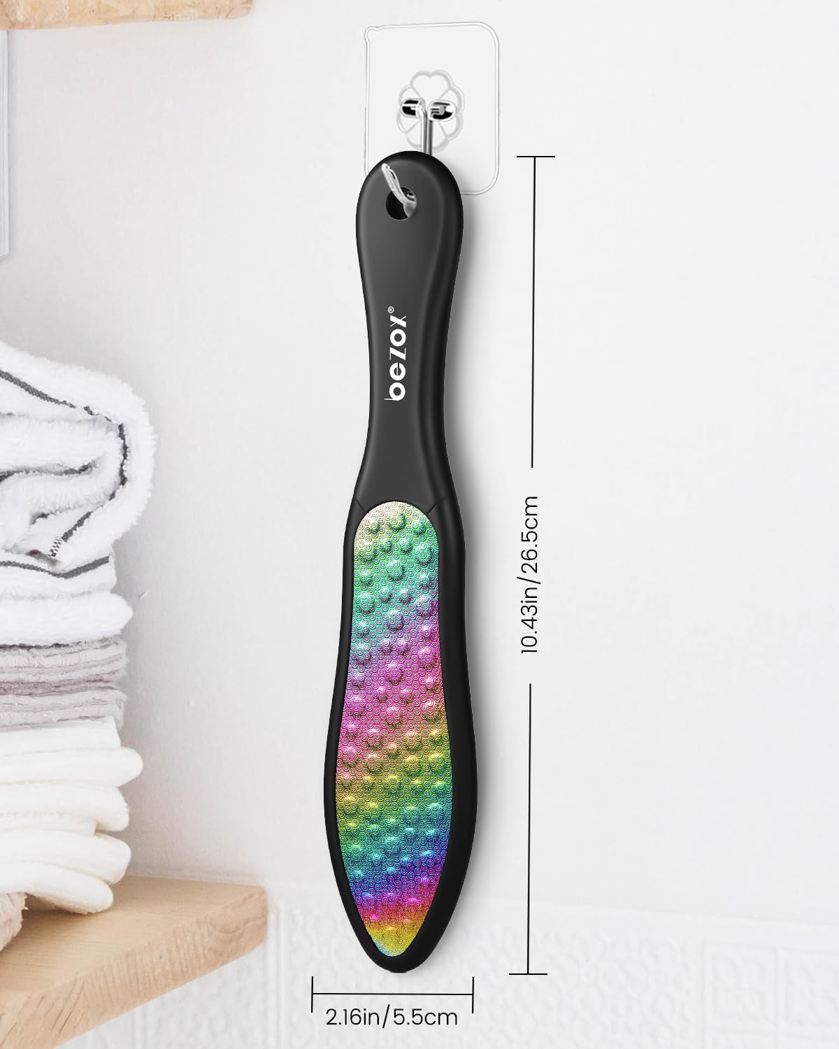 BEZOX included canvas bag stores the foot file neatly