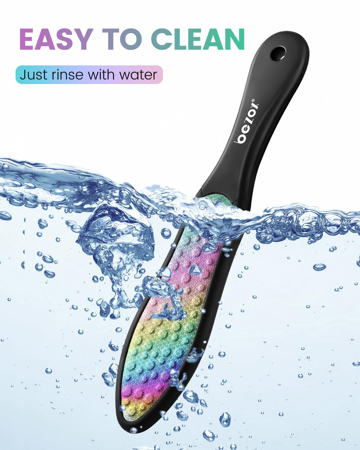BEZOX hypoallergenic metal foot file safe for sensitive skin