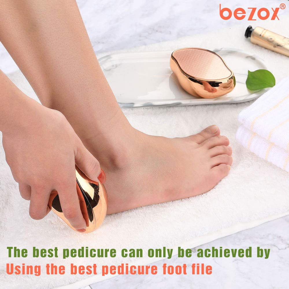 BEZOX compact travel foot file ideal for on-the-go pedicure touch-ups