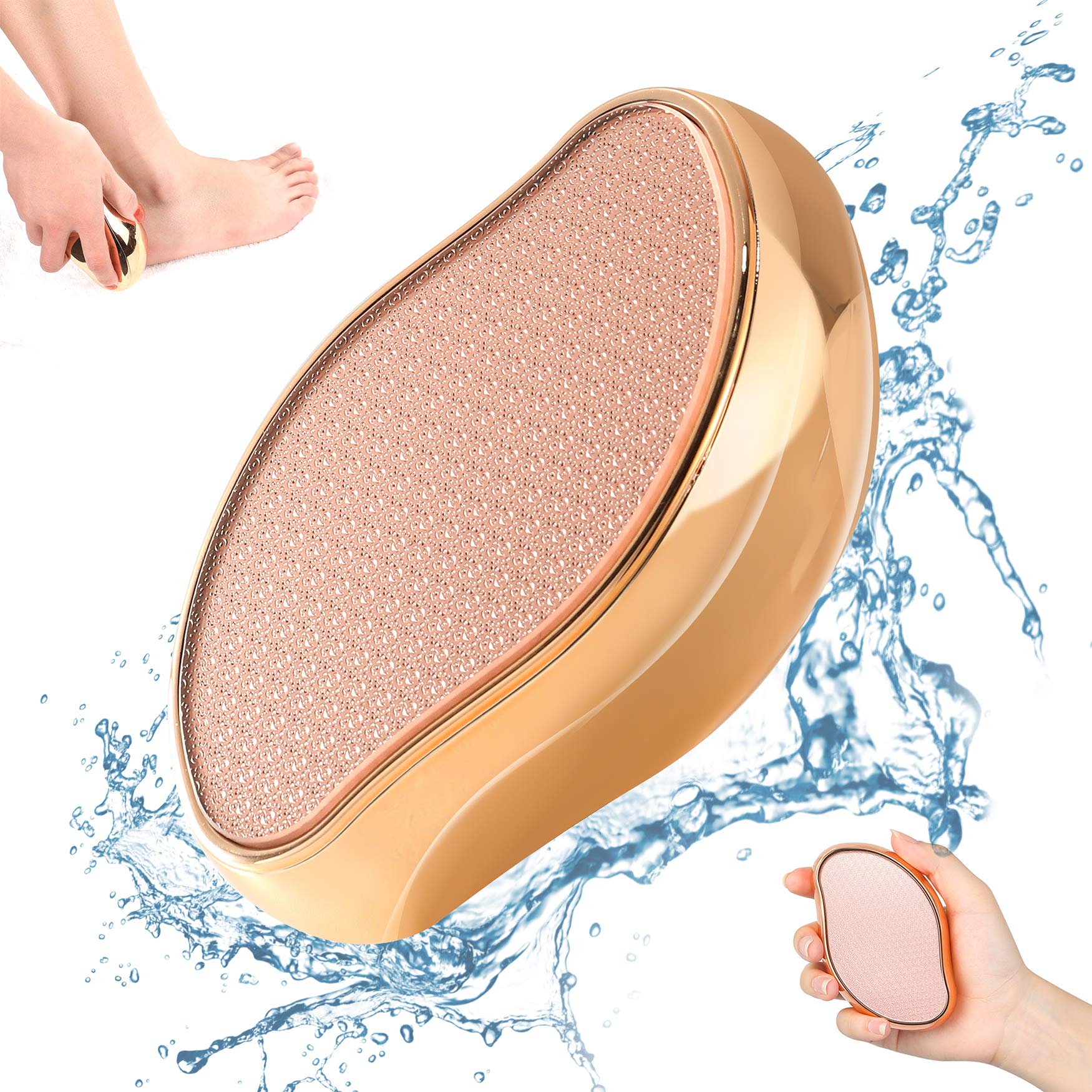 BEZOX Glass Foot File with heel-smoothing texture for salon-like results at home