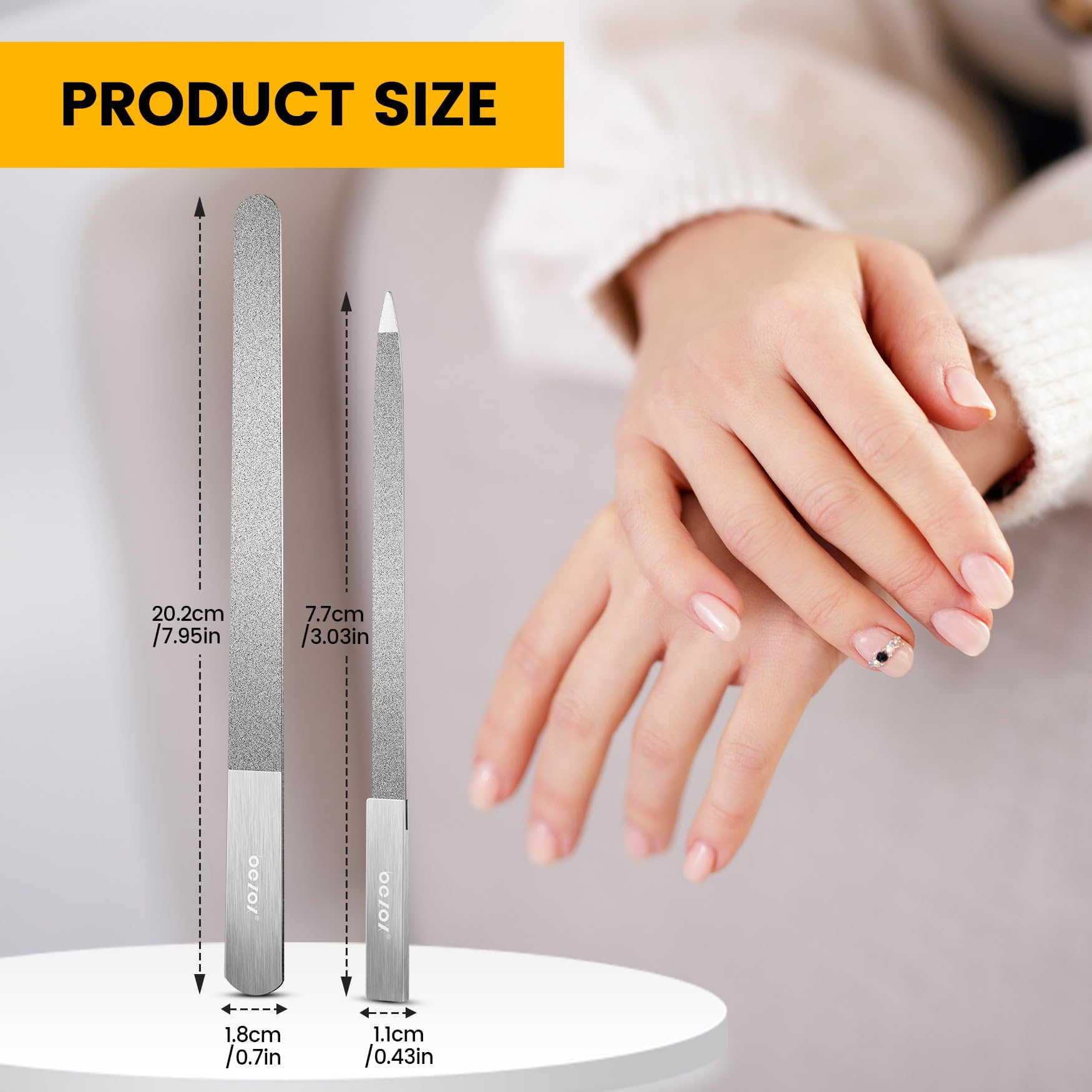 BEZOX home and salon use nail files for versatile manicure sessions.