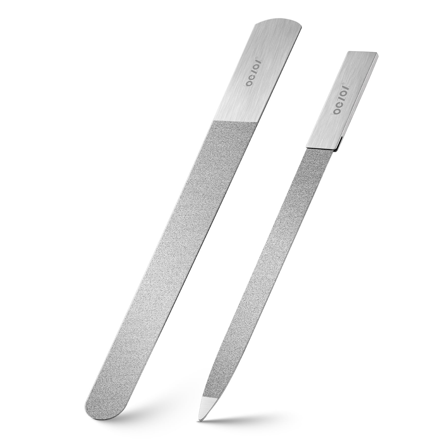 BEZOX metal nail file kit with long nail file for precise shaping at home or salon.