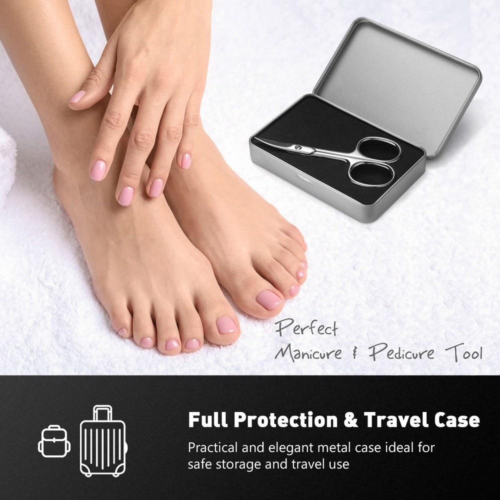BEZOX curved edge trims nails and cuticles smoothly
