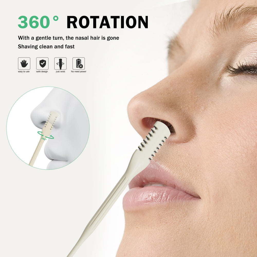 BEZOX guarded trimmer protects nasal cavity with gentle comb guard