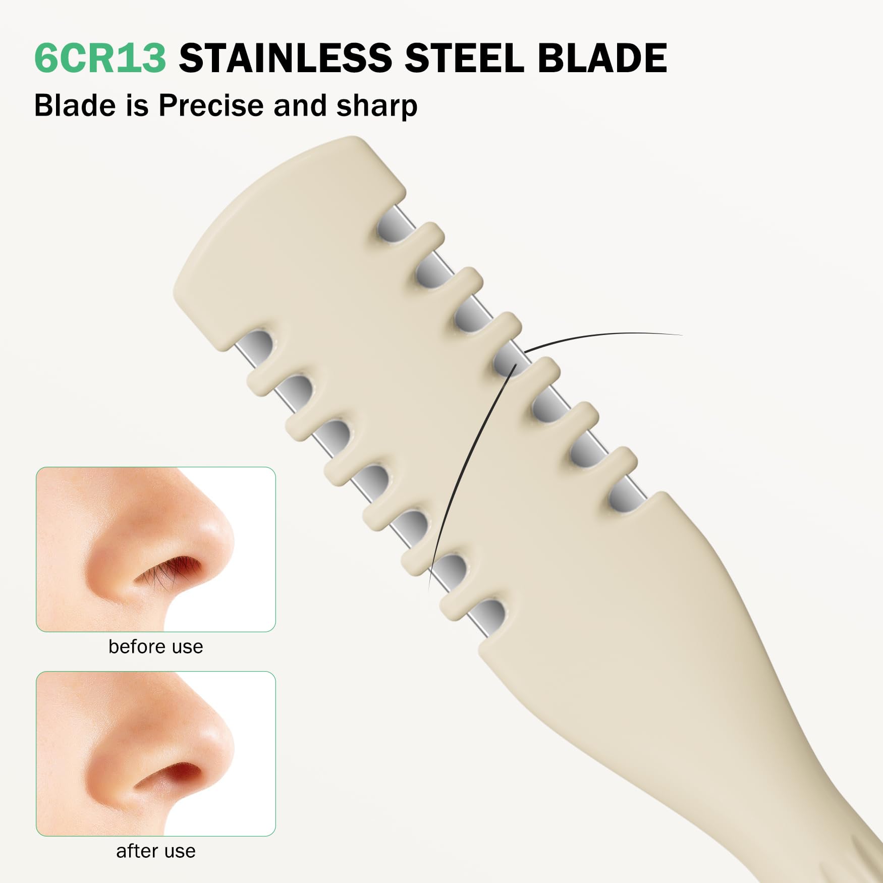 BEZOX precision blades delivering clean cuts without tugging