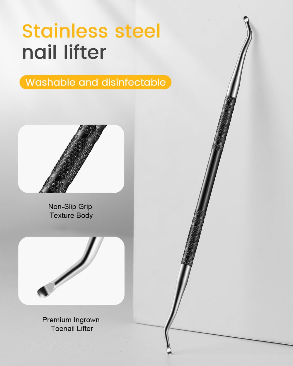 BEZOX portable travel nail care tool fits in a gym bag.