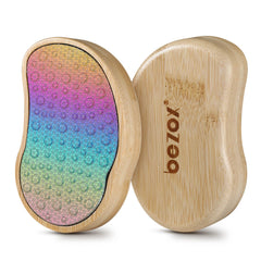 BEZOX stainless steel Pedi Egg foot file showing smooth metal surface for callus removal