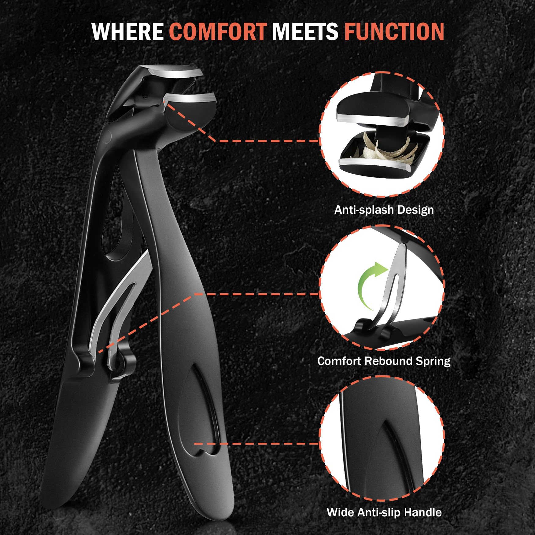 BEZOX stainless steel senior nail clipper designed for durability.