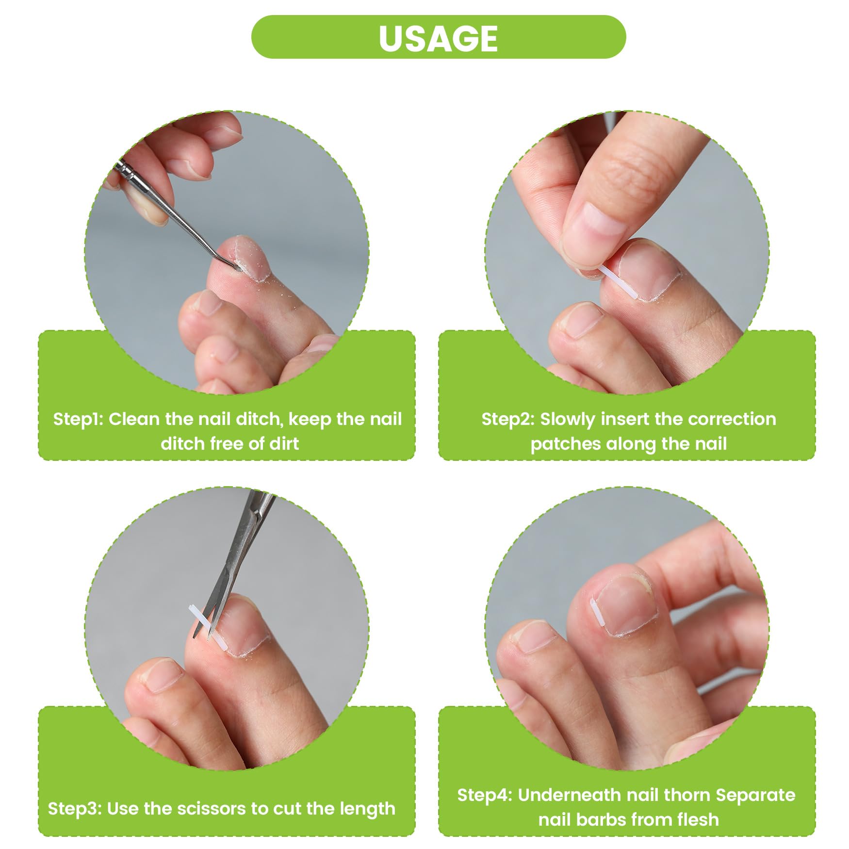 Close-up of BEZOX ultra-thin 0.2 mm gel strip on the nail.