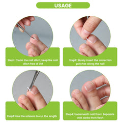 Close-up of BEZOX ultra-thin 0.2 mm gel strip on the nail.