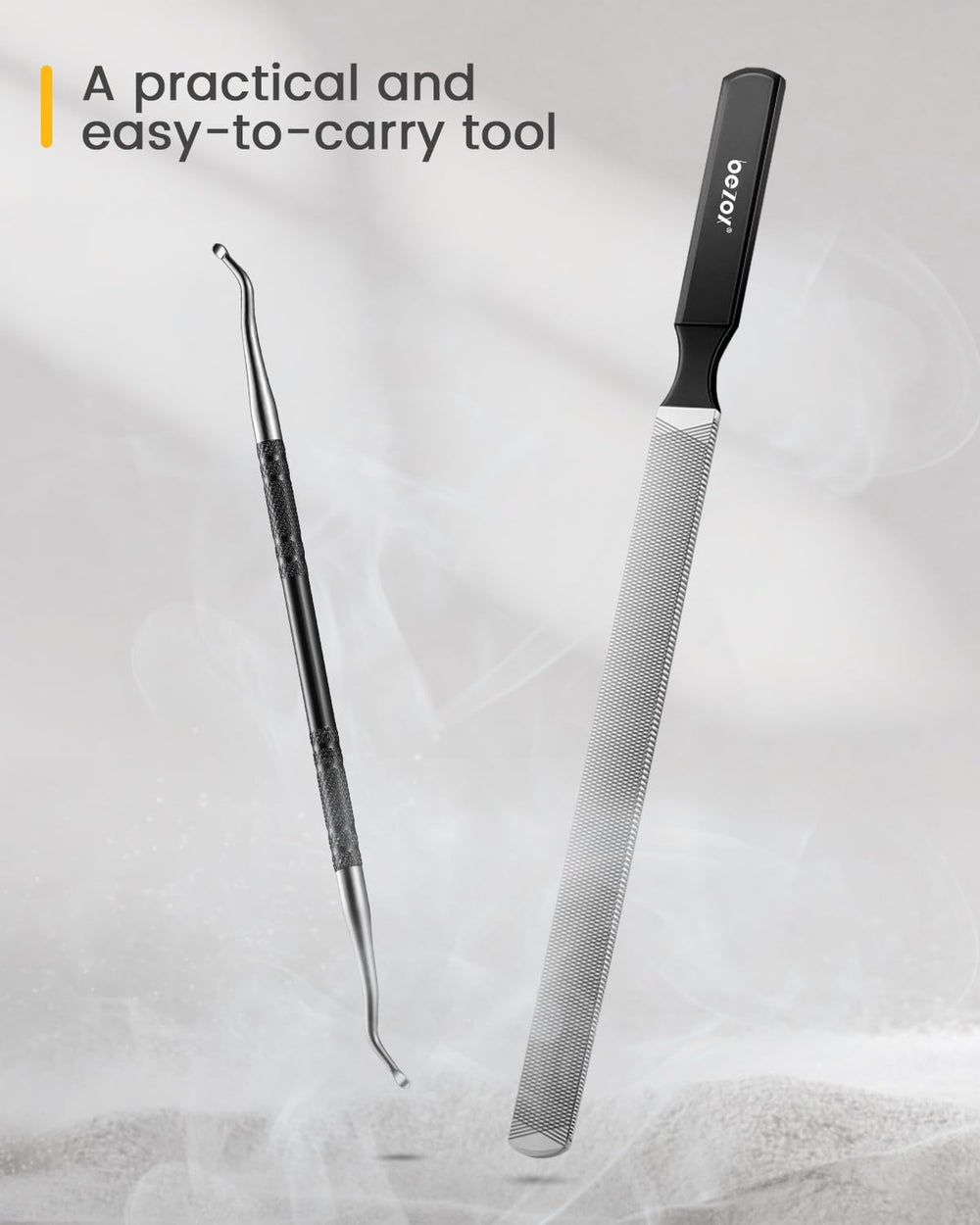 BEZOX unisex nail care tool ideal for home or gym use.