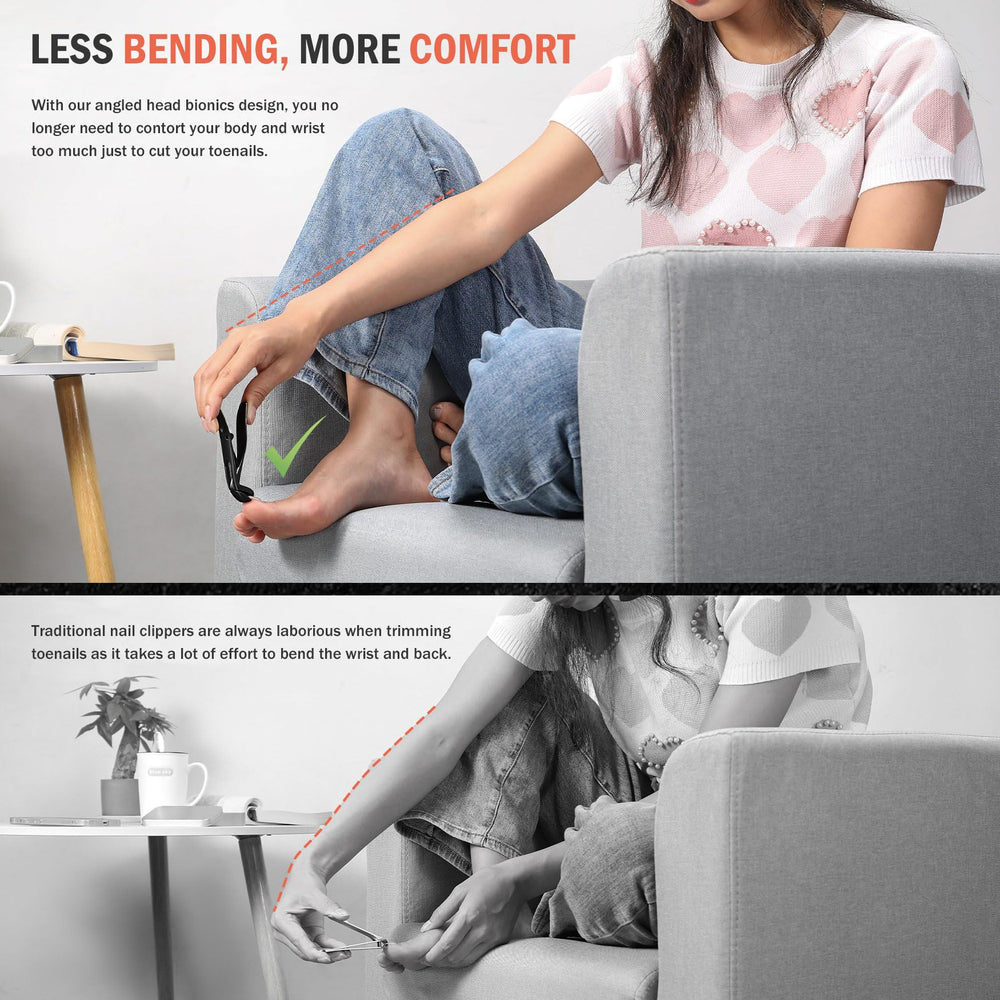BEZOX wide jaw thick-nail clipper handles tough nails with ease.