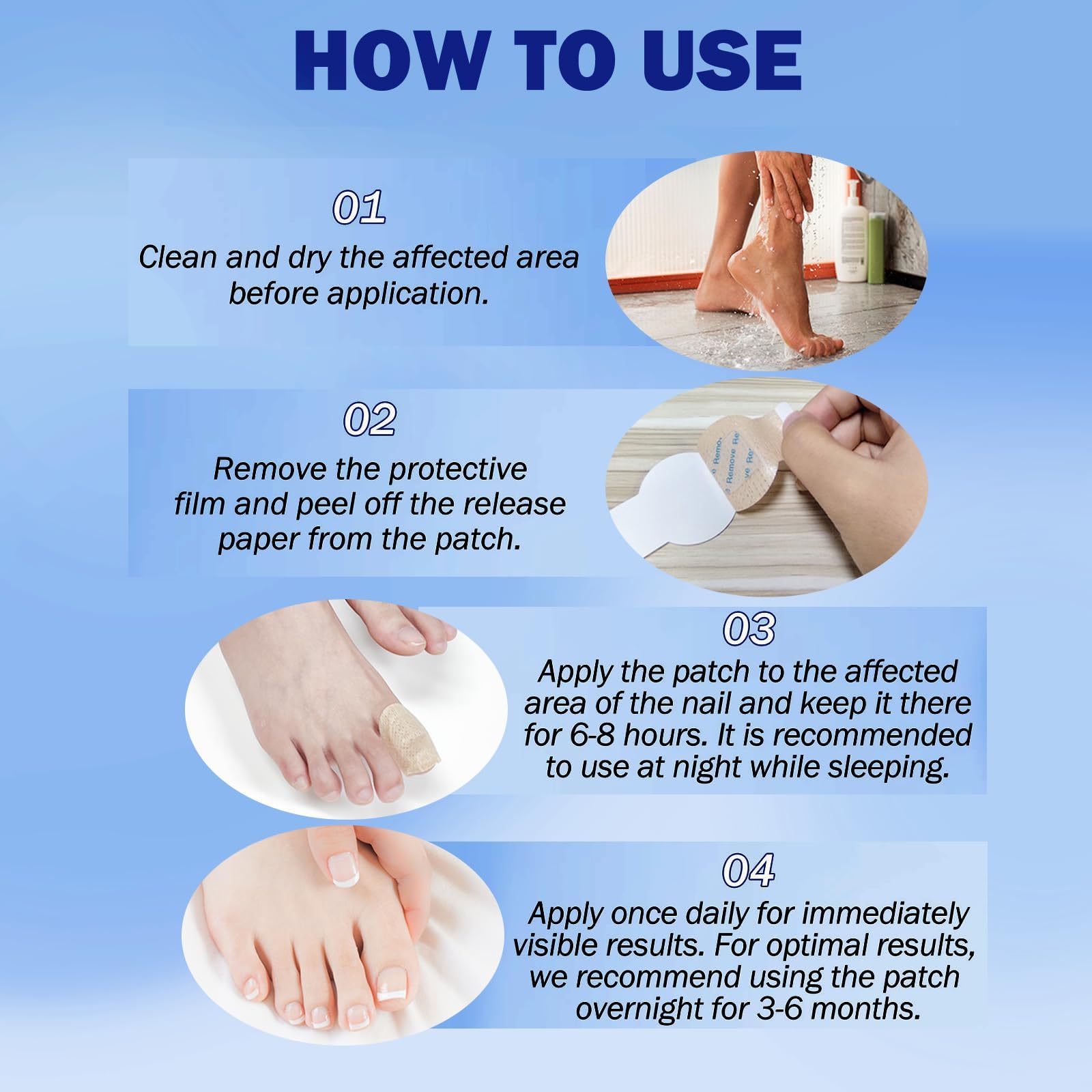 BFGCKJ easy-overnight application patch for bedtime routine.
