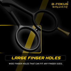 BFOKUS beard scissors with large finger holes for comfort