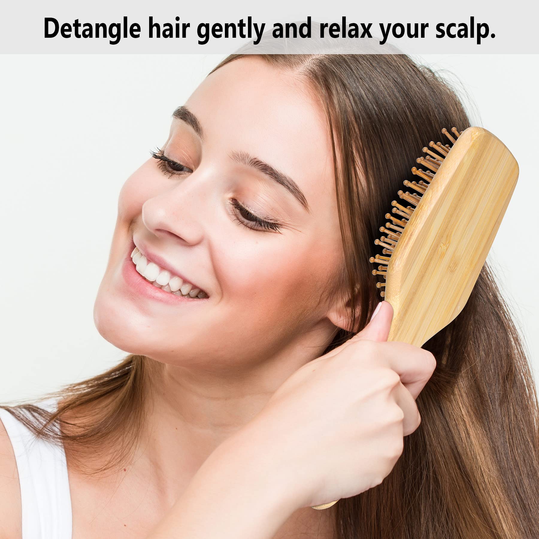bfwood air-ventilation cushion view highlights flexible cushioning for scalp comfort.